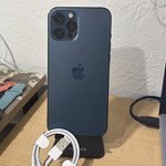 Good Apple iPhone 12 Pro Max - Unlocked, 128 GB, Pacific Blue, A2342