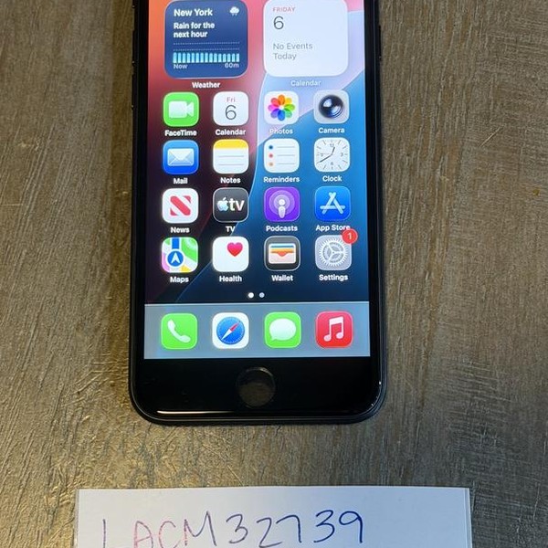 Apple iPhone SE 3rd Gen 2022 - Unlocked, 64 GB, Midnight, A2595