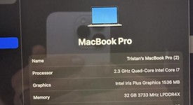 Good
													MacBook Pro 2020 - 13" - I7, Gray, 512 GB, 32 GB, photo 2 of 21