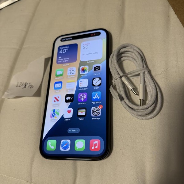 Apple iPhone 15 - AT&T, 128 GB, Black, A2846