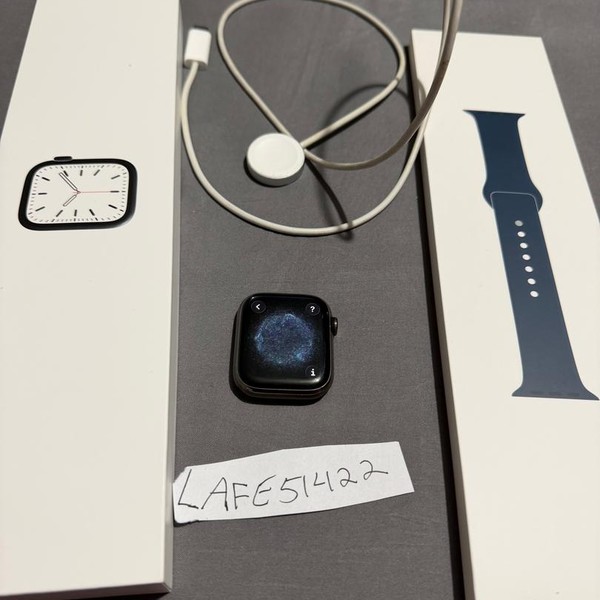 Apple Watch Series 7 45mm - Unlocked, Graphite, A2477 - Cellular, Stainless