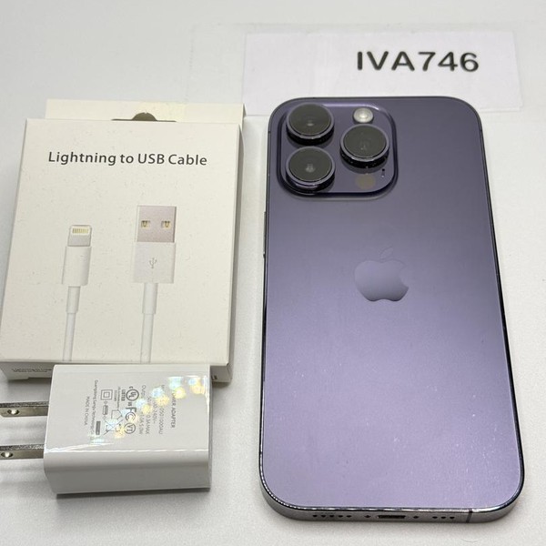 Apple iPhone 14 Pro - Unlocked, 128 GB, Purple, A2650