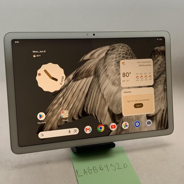 Google Pixel Tablet 11 inch - Wi-Fi, 128 GB, Porcelain, 8 GB, NO Dock