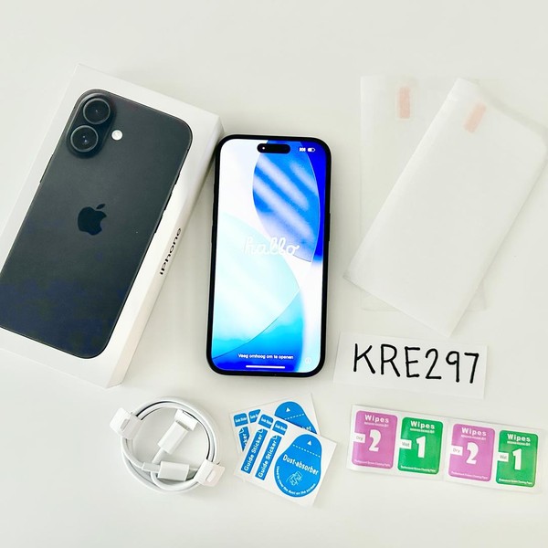 Apple iPhone 16 - Unlocked, 256 GB, Black, A3081