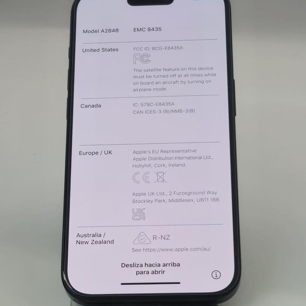 Apple iPhone 15 Pro - Verizon, 128 GB, Blue, A2848