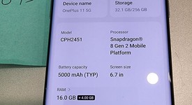 Good
													OnePlus 11 - Unlocked, Green, 256 GB, 16 GB, CPH2451, photo 2 of 4