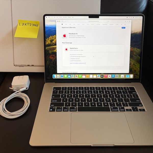 MacBook Air 2023 (M2) - 15 inch - 512 GB, Starlight, 8 GB, Apple M2