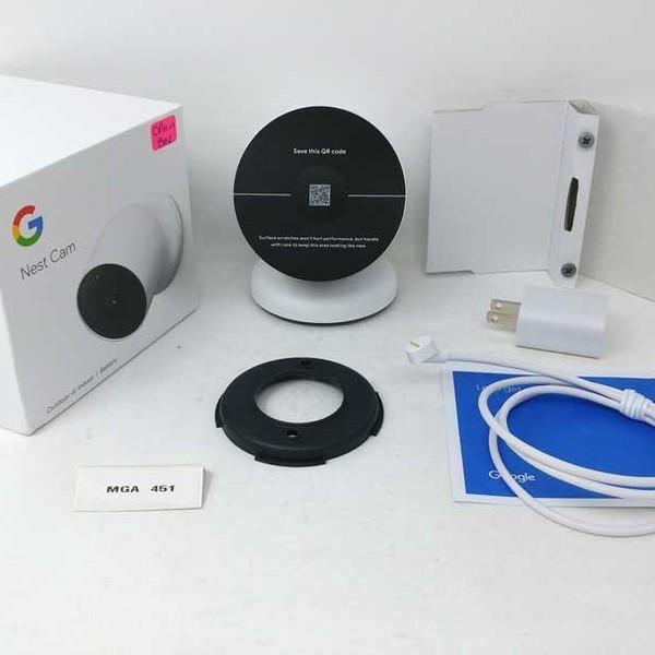 Google Nest Cam (Outdoor or Indoor) - White, Single