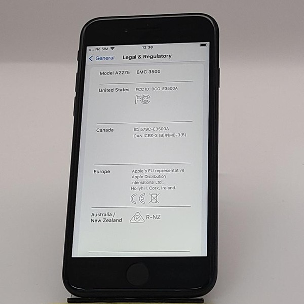 Apple iPhone SE 2nd Gen 2020 - AT&T, 64 GB, Black, A2275