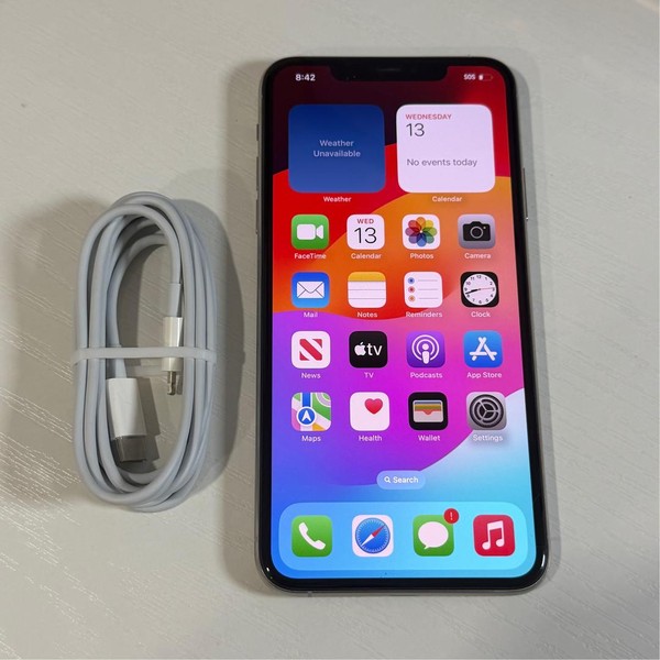 Apple iPhone 11 Pro Max - Unlocked, 64 GB, Silver, A2161