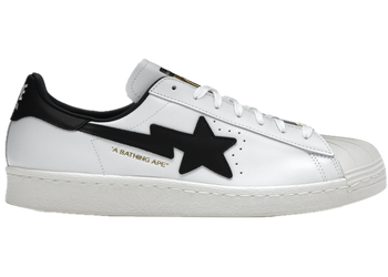 adidas Superstar 80s Bape White Black for sale