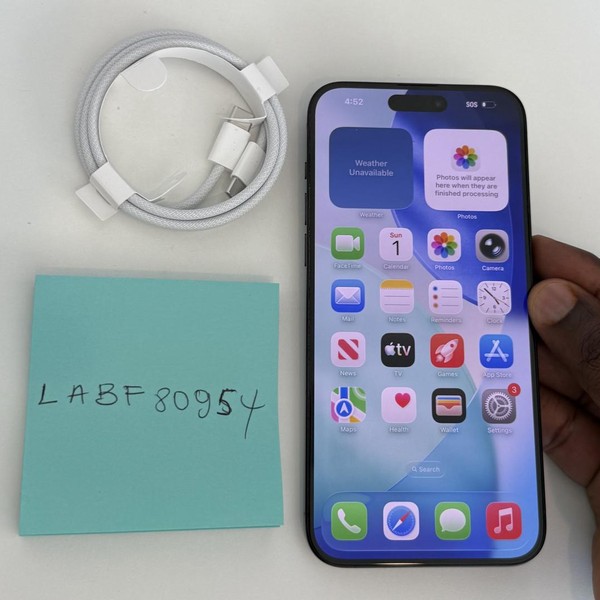 Apple iPhone 15 Pro Max - Unlocked, 256 GB, Black, A2849