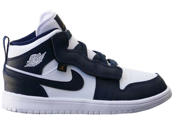 Jordan 1 Mid Alt White Metallic Gold Obsidian (PS) for sale