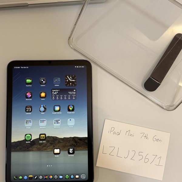 Apple iPad Mini 7th Gen - Wi-Fi, 128 GB, Starlight, A2993