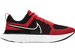 Nike React Infinity Run Flyknit 2 Black Bright Crimson for sale