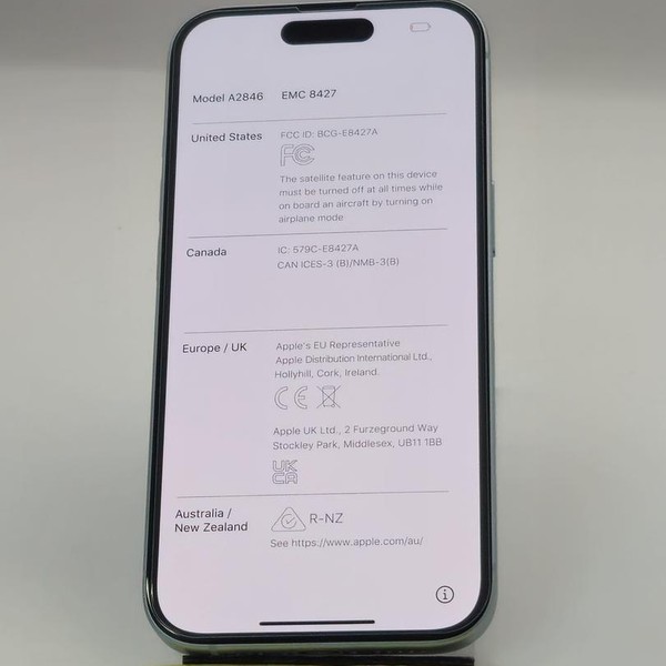 Apple iPhone 15 - Verizon, 128 GB, Blue, A2846