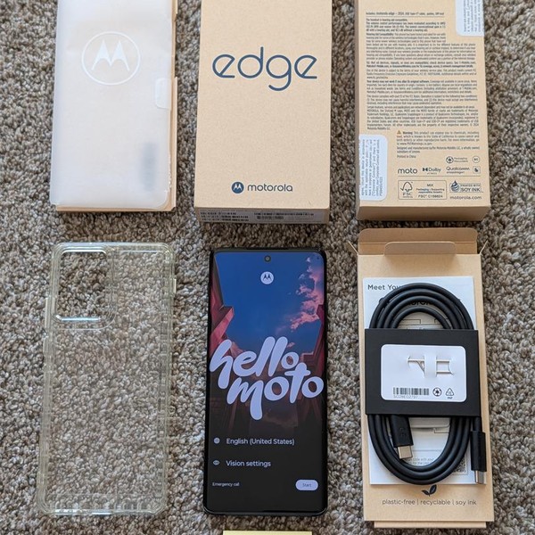 Motorola Edge (2024) - T-Mobile, Midnight Blue, 256 GB, 8 GB