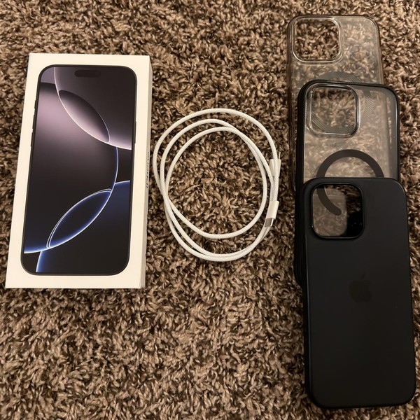 Apple iPhone 16 Pro Max - Unlocked, 256 GB, Black, A3084