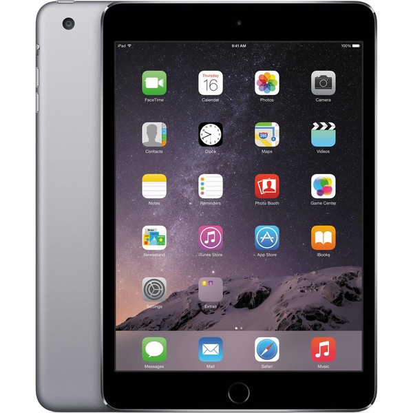 Apple iPad Mini 3 - Unlocked, 128 GB, Gray, A1600