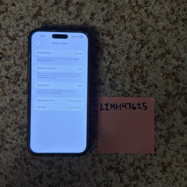 Apple iPhone 15 Plus - Unlocked, 256 GB, Black, A2847