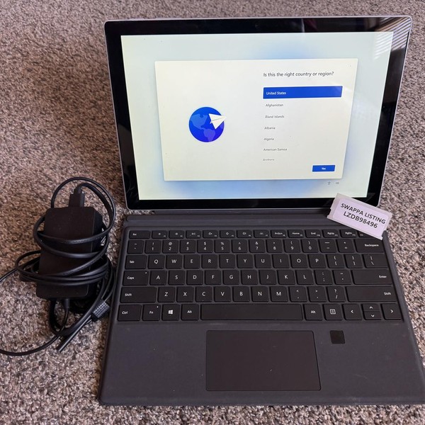 Microsoft Surface Pro 5 (2017) - Unlocked, 256 GB, Silver, 8 GB, LTE