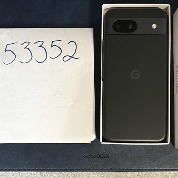 Google Pixel 8a - Unlocked, 128 GB, Obsidian, 8 GB, GKV4X, Sub-6 5G