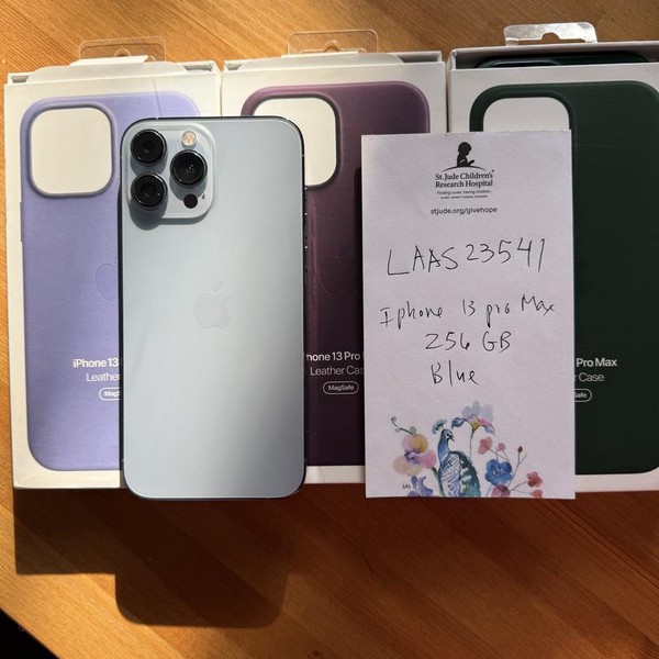 Apple iPhone 13 Pro Max - Unlocked, 256 GB, Sierra Blue, A2484