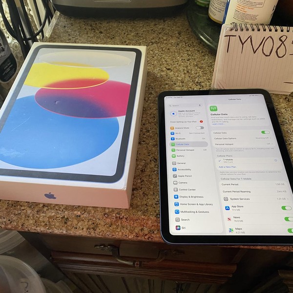 Apple iPad (10th Gen) - Unlocked, 64 GB, Blue, A2757