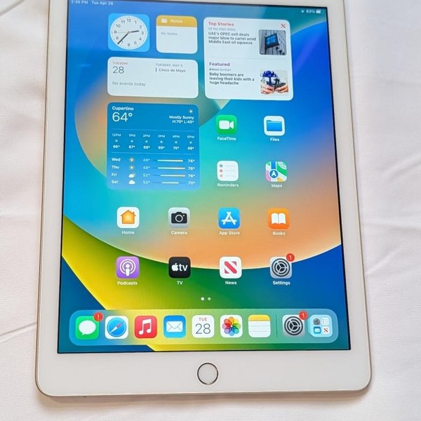 Apple iPad (5th Gen) - Wi-Fi, 32 GB, Gold, A1822