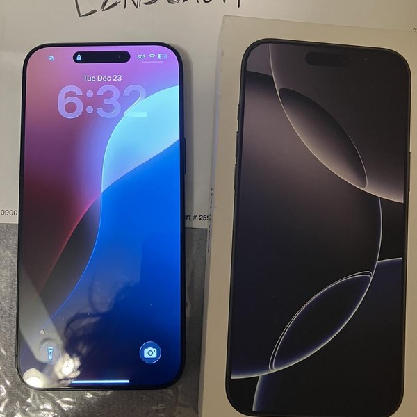 Apple iPhone 16 Pro Max - Unlocked, 256 GB, Black, A3084