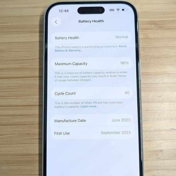 Apple iPhone 15 - Unlocked, 128 GB, Blue, A2846