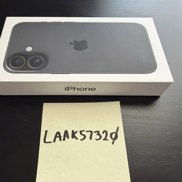 Apple iPhone 16 - Unlocked, 128 GB, Black, A3081