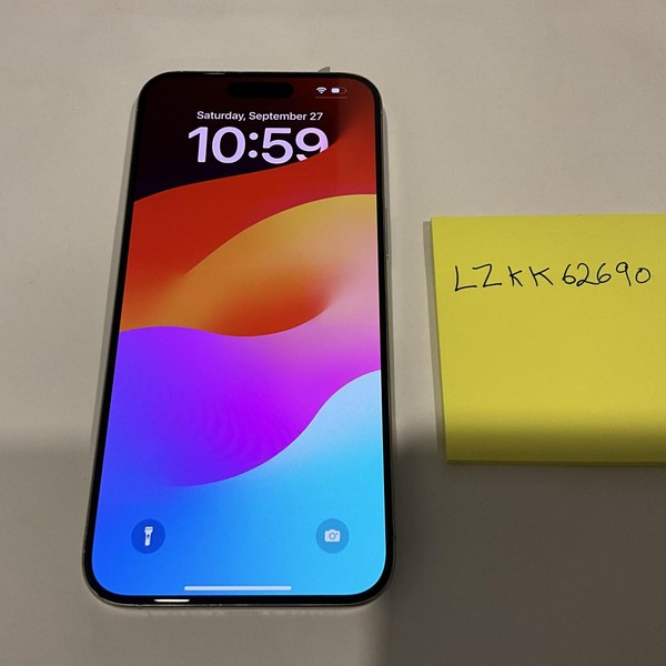 Apple iPhone 15 Pro Max - Unlocked, 256 GB, White, A2849