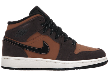 Jordan 1 Mid SE Dark Chocolate (GS) for sale
