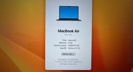 Mint
													MacBook Air 2022 - 13" - Apple M2, Midnight, 256 GB, 8 GB, photo 5 of 9