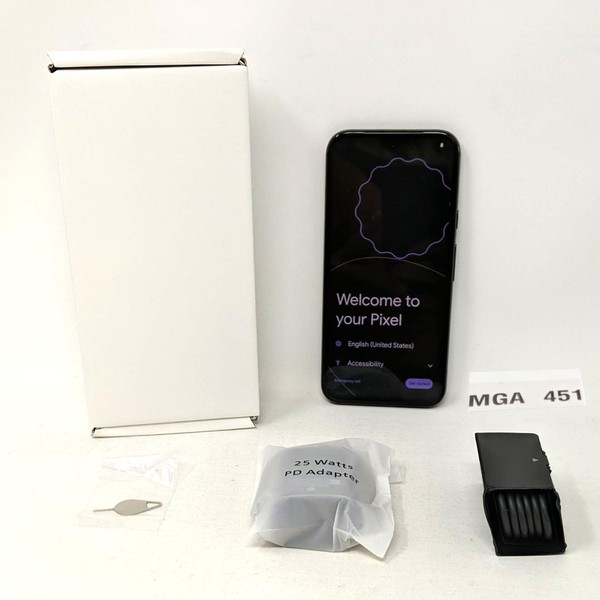 Google Pixel 8a - AT&T, 128 GB, Obsidian, 8 GB, GKV4X, Sub-6 5G