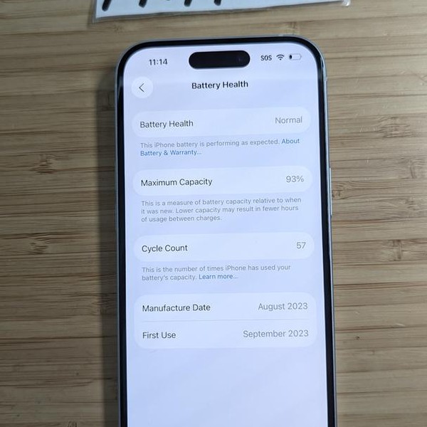Apple iPhone 15 - Unlocked, 128 GB, Blue, A2846