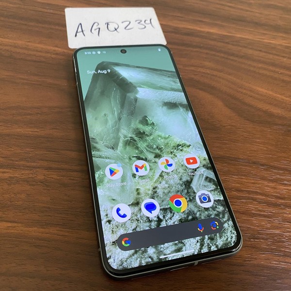 Google Pixel 8 - Unlocked, 256 GB, Hazel, 8 GB, G9BQD, Sub-6 5G