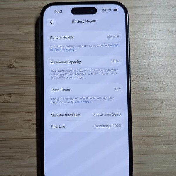 Apple iPhone 15 - Unlocked, 128 GB, Black, A2846