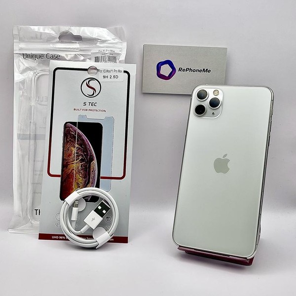 Apple iPhone 11 Pro Max - Unlocked, 256 GB, Silver, A2161