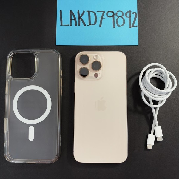 Apple iPhone 16 Pro Max - Unlocked, 1 TB, Desert, A3084