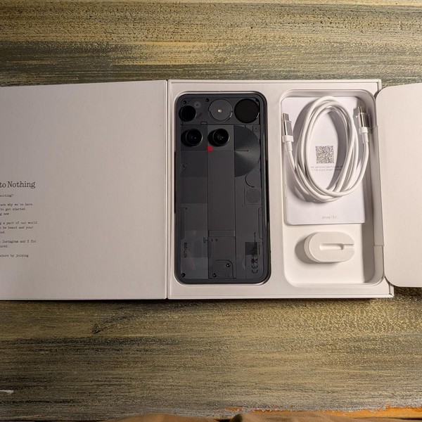 Nothing Phone (3) - Unlocked, Black, 512 GB, 16 GB