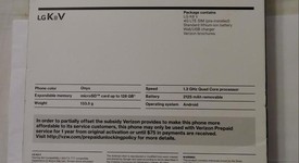 Mint
													LG K8 V - Verizon, Black, 16 GB, photo 2 of 7