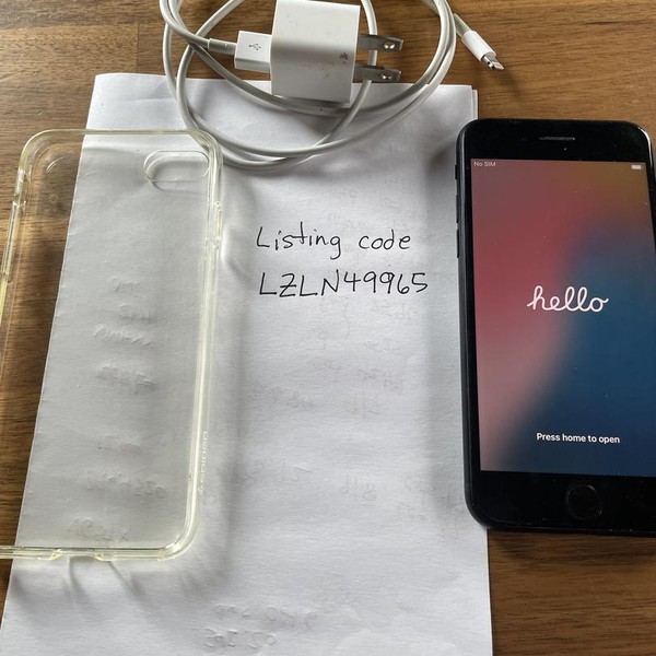 Apple iPhone SE 3rd Gen 2022 - Unlocked, 64 GB, Midnight, A2595