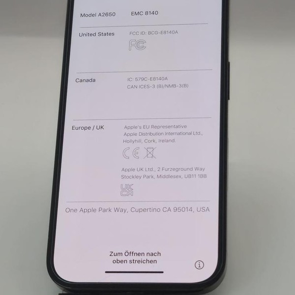 Apple iPhone 14 Pro - Unlocked, Black, 128 GB, A2650