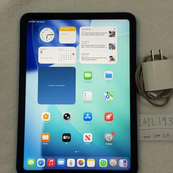 Apple iPad (10th Gen) - Unlocked, 64 GB, Blue, A2757