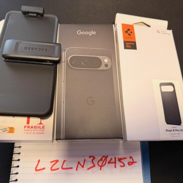 Google Pixel 9 Pro XL - Unlocked, 128 GB, Obsidian, 16 GB, GGX8B