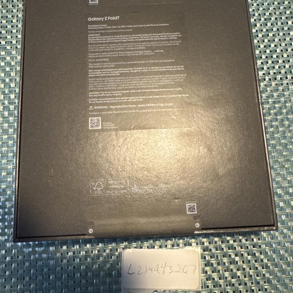 Samsung Galaxy Z Fold7 - Unlocked, 1 TB, Jetblack, 16 GB, SM-F966U1