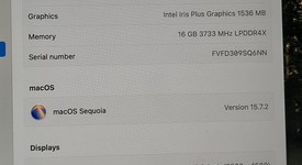 Good
													MacBook Air 2020 - 13" - I7, Gray, 256 GB, 16 GB, photo 3 of 9