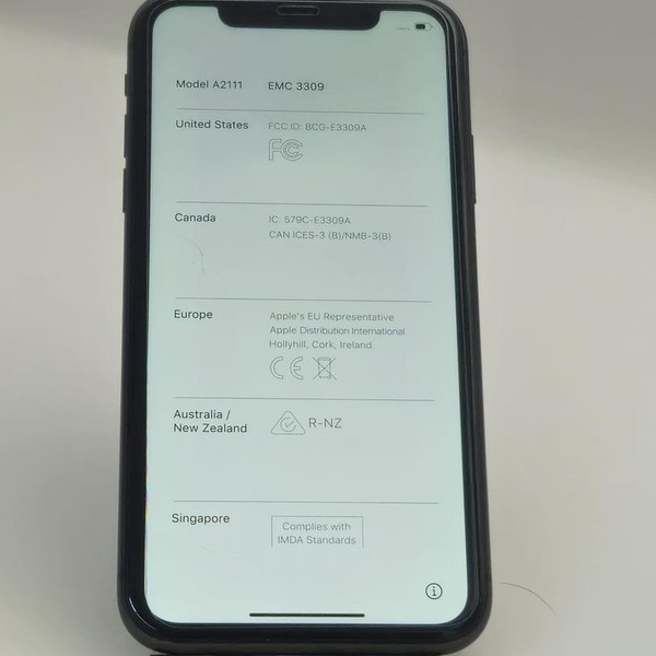 Apple iPhone 11 - AT&T, Black, 64 GB, A2111